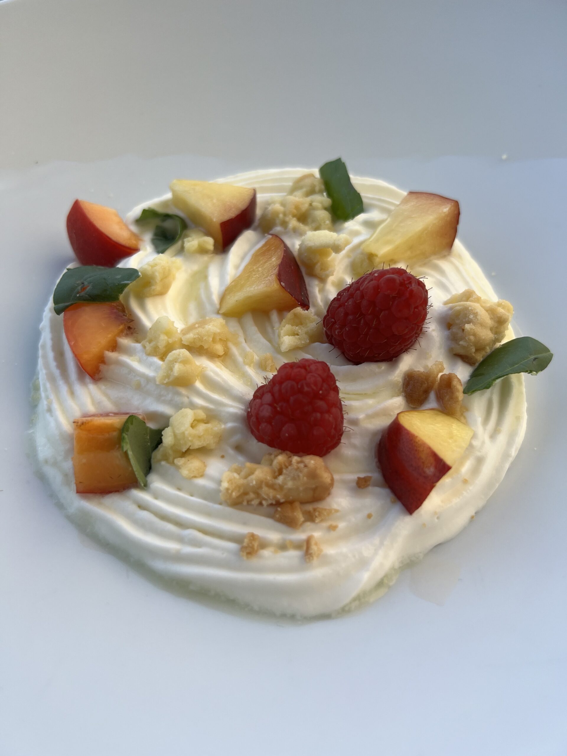 mousse di ricotta sezione dolci menu serale amabile